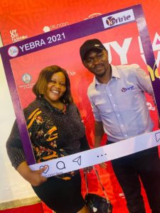 Oga Yenne at the YEBRA AWARDS 2021